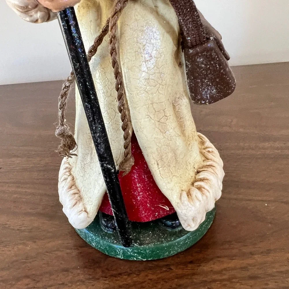 Department 56 Father Christmas Old World Santa Figurine 56.47491 Crackle Glaze
